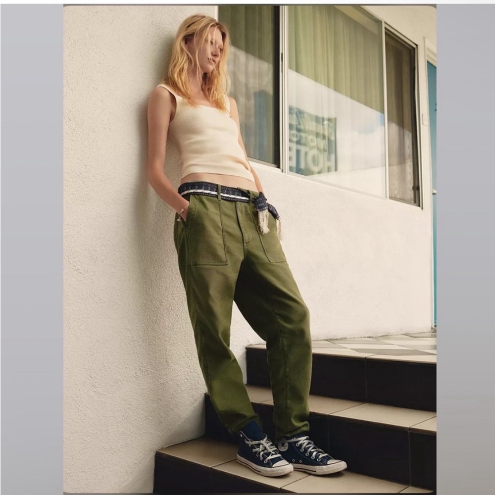 Madewell barrel leg style pants